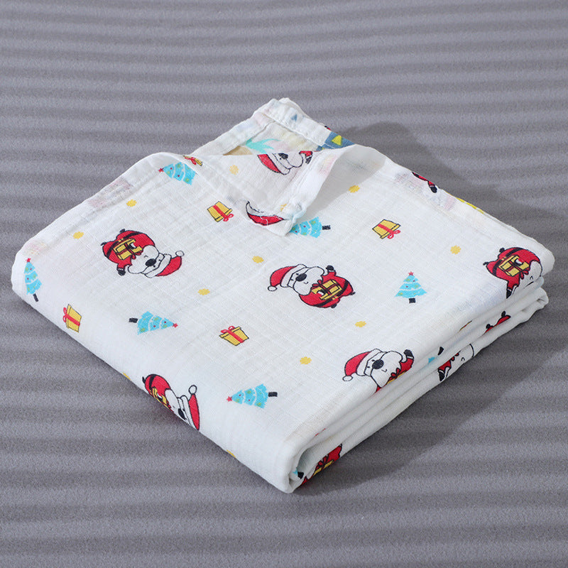 Santa Muslin Baby Swaddle - Comfy Tummies