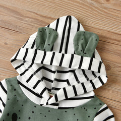 0–24M Baby Boy Designed Hooded Romper