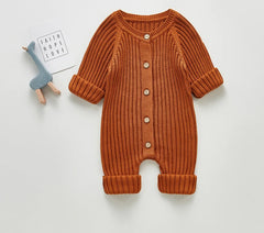 0–24M Baby Knit Long Sleeve Romper