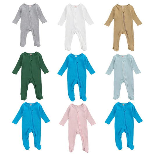 Newborn Baby Long Sleeve Sleep Romper