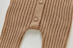 0–24M Baby Knit Long Sleeve Romper