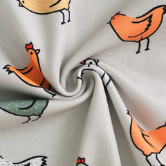 Unisex Infant Hen Print Straps Sleeveless Romper