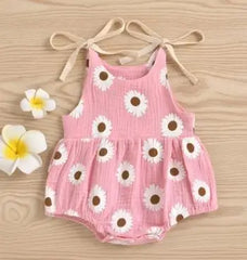 0–24M Baby Girl Daisy Floral Summer Onesie