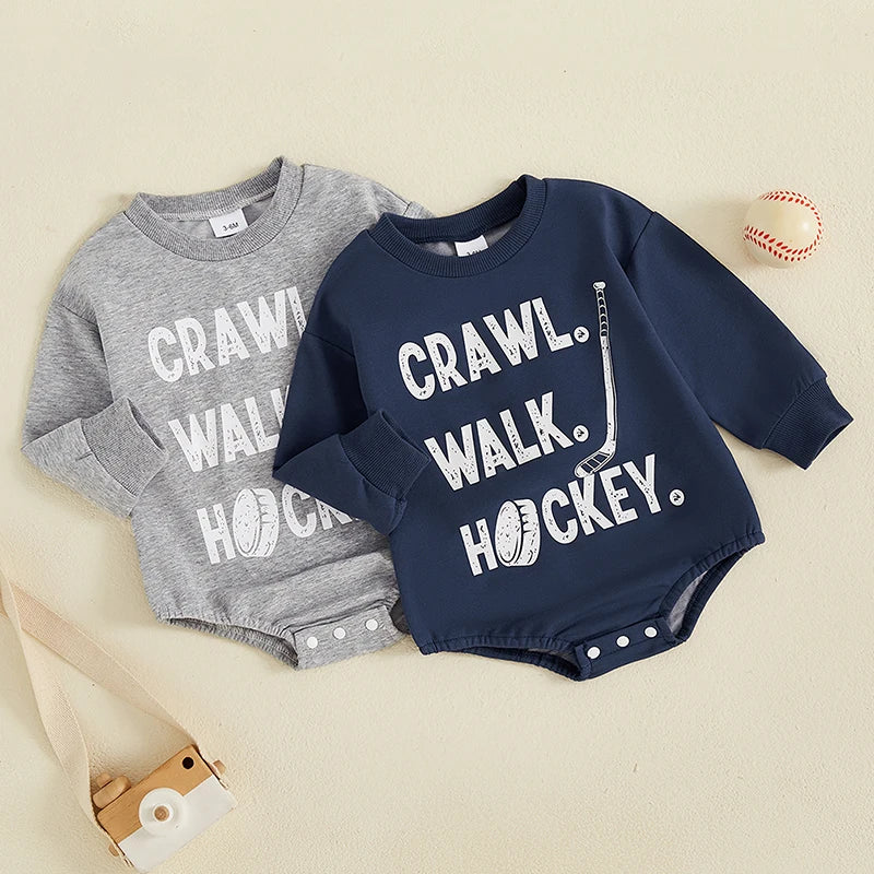 Newborn Baby Boy Fall Romper | Ball Print Bodysuit