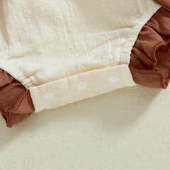 Baby Boys Sleeveless Bunny Carrot Embroidery Overalls