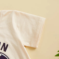 Baby Boys Letter Football/Basketball/Bowling Print Onesie