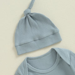 Autumn Baby Romper with Hat | Cozy & Stylish Outfit