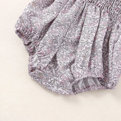 Baby Girl Summer Floral Plaid Onesie