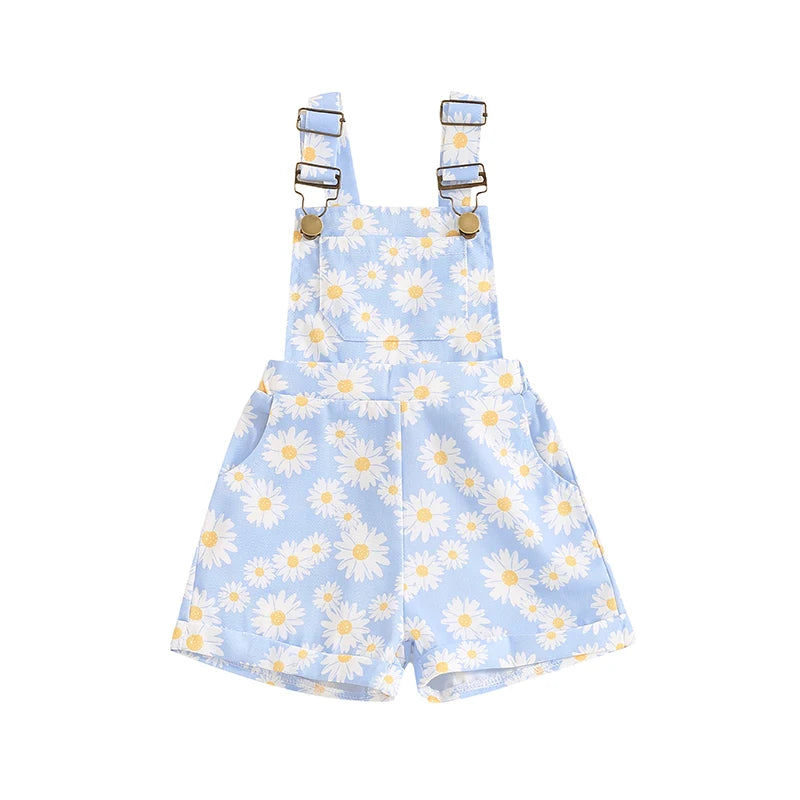 Baby Girl Daisy Romper | Summer Sleeveless Jumpsuit