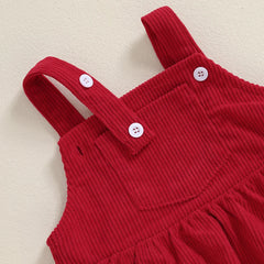 Baby Girl Floral Romper | Overall Dress Set