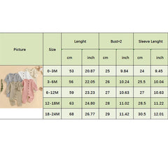 Unisex Waffle Knit Solid Color, Long Sleeve, Button Down Baby Romper