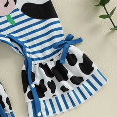 Cow Print Baby Girl Romper | Soft & Stylish Jumpsuit