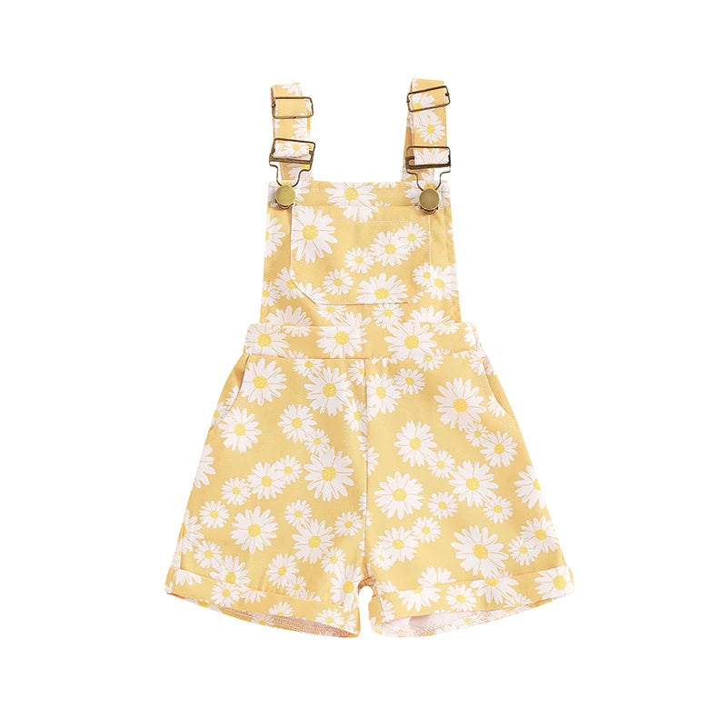 Baby Girl Daisy Romper | Summer Sleeveless Jumpsuit