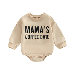 “MAMA’s Coffee Date” Baby Onesie (0–12M)