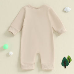 Baby Boy Golf Embroidered Long Sleeve Romper