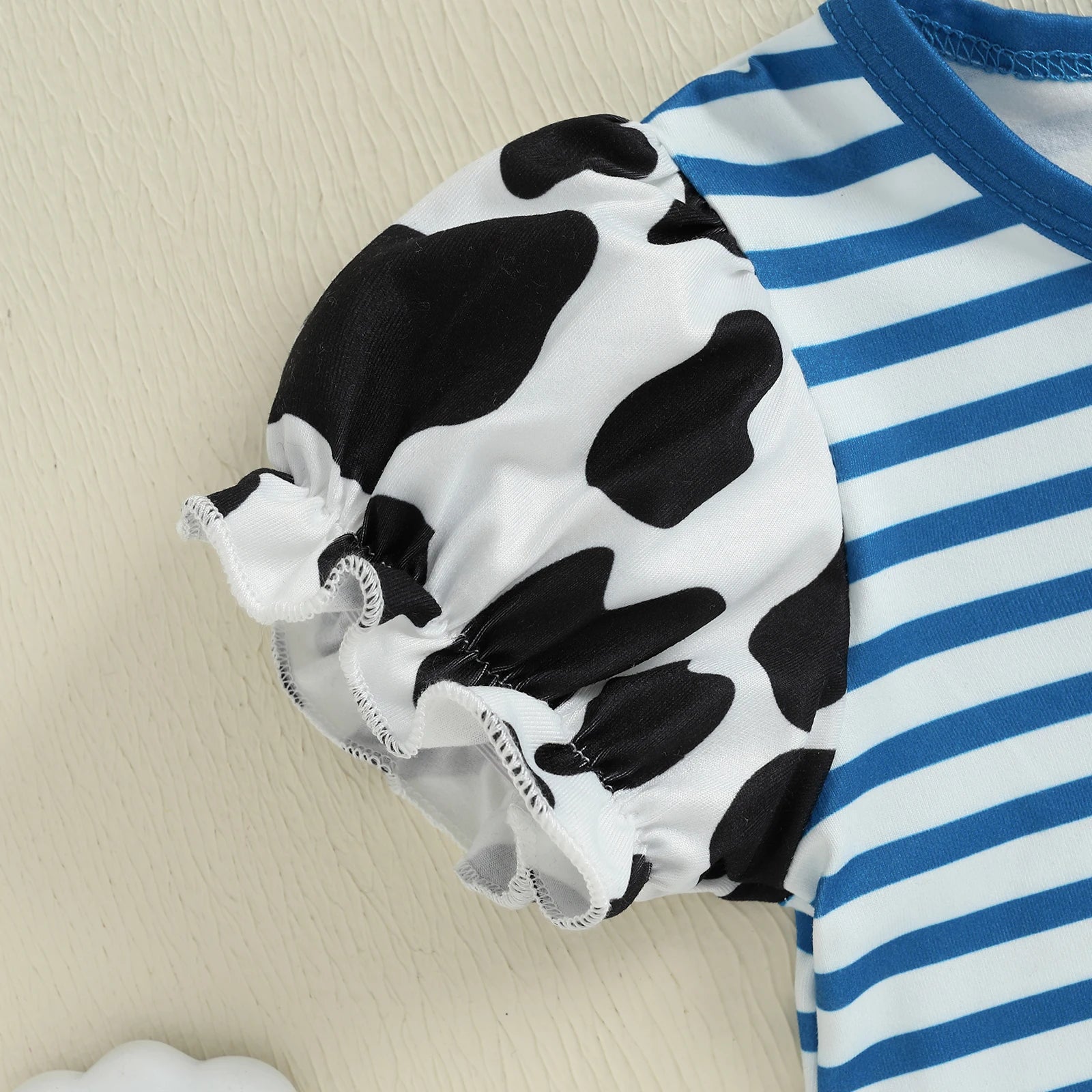 Cow Print Baby Girl Romper | Soft & Stylish Jumpsuit