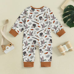 0-18M Baby Boys Autumn Elk Romper