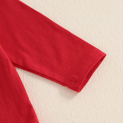 Baby Boy Long-Sleeve Romper, Suspender Pants, and Hat Valentine’s outfit