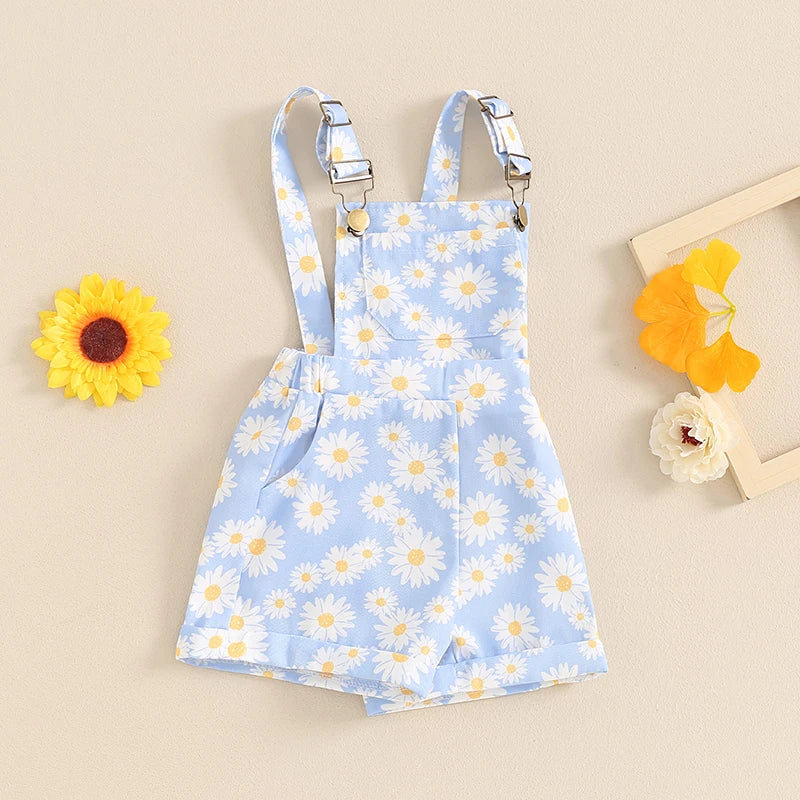 Baby Girl Daisy Romper | Summer Sleeveless Jumpsuit