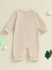 Baby Boy Golf Embroidered Long Sleeve Romper