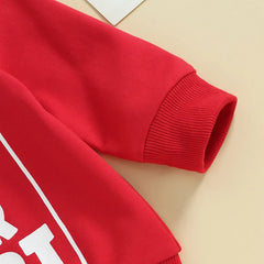 Baby Boy Cozy Valentine’s letter-print sweatshirt (0–3Y).