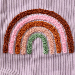 Infant Baby Girl Rainbow/Strawberry Embroidery Overalls
