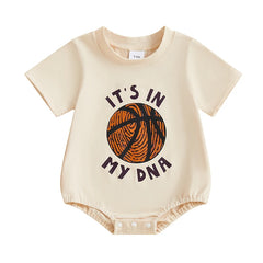 Baby Boys Letter Football/Basketball/Bowling Print Onesie