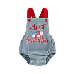 Baby Girl Infant Baby 4th of July Overalls