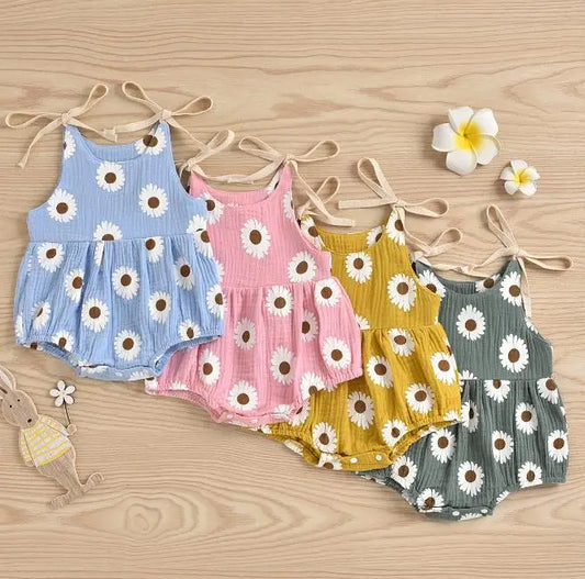 0–24M Baby Girl Daisy Floral Summer Onesie