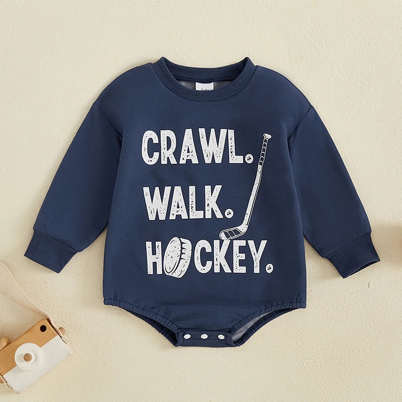 Newborn Baby Boy Fall Romper | Ball Print Bodysuit