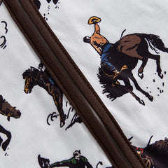 Baby Boy Western Horse Print Romper