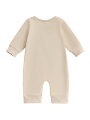 Baby Boy Golf Embroidered Long Sleeve Romper