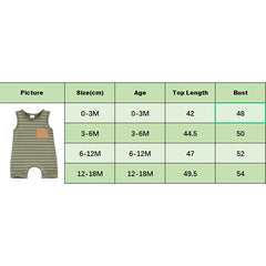 Baby Boy Striped Sleeveless Romper