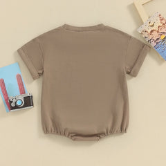 Baby Boy Western Cow Print Baby Romper