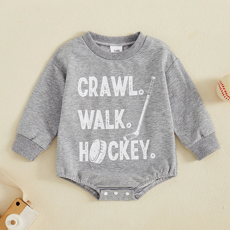 Newborn Baby Boy Fall Romper | Ball Print Bodysuit