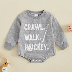 Newborn Baby Boy Fall Romper | Ball Print Bodysuit