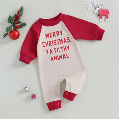 Unisex Baby Mischief Winter Christmas Romper