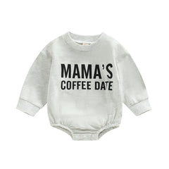 “MAMA’s Coffee Date” Baby Onesie (0–12M)