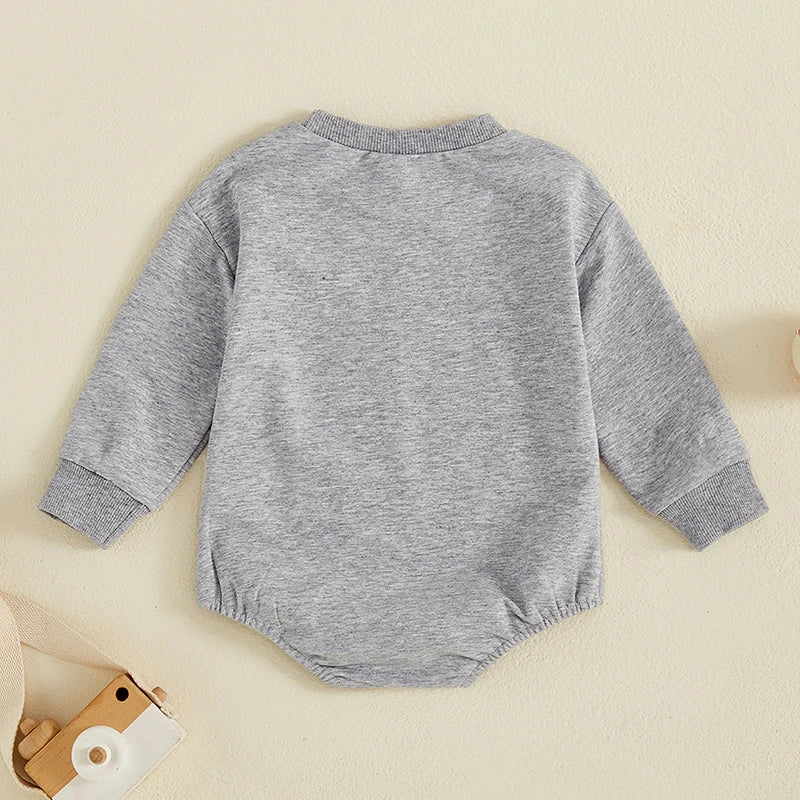 Newborn Baby Boy Fall Romper | Ball Print Bodysuit