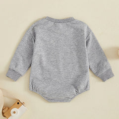 Newborn Baby Boy Fall Romper | Ball Print Bodysuit