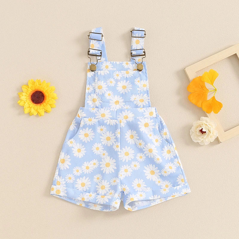 Baby Girl Daisy Romper | Summer Sleeveless Jumpsuit