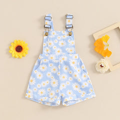 Baby Girl Daisy Romper | Summer Sleeveless Jumpsuit