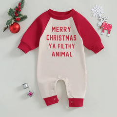 Unisex Baby Mischief Winter Christmas Romper