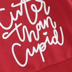 Toddler Boy Letter-Print Sweatshirt Valentine’s set