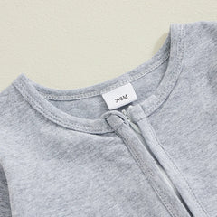 Baby Unisex Boy Holiday Long Sleeve Zipper Jumpsuit