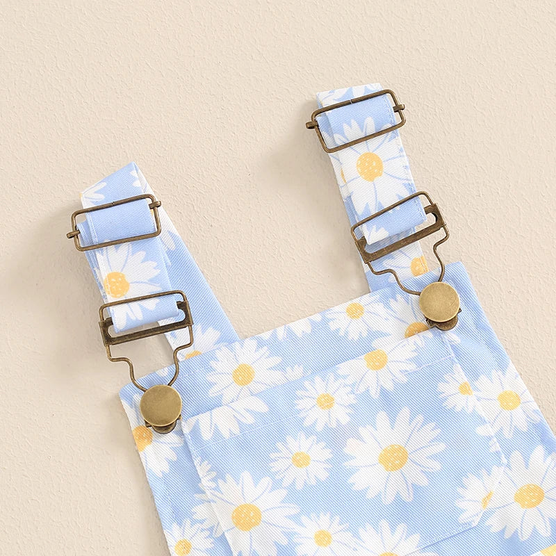 Baby Girl Daisy Romper | Summer Sleeveless Jumpsuit