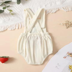 Infant Baby Girl Rainbow/Strawberry Embroidery Overalls