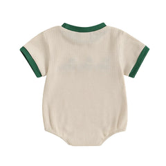 Newborn Baby Boy Duck Embroidery Onesie