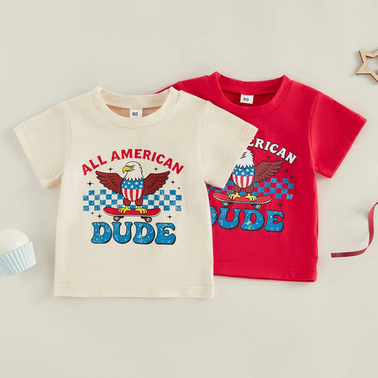 Baby Boys Short Sleeve 4th of July T-Shirts