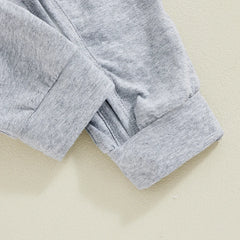 Baby Unisex Boy Holiday Long Sleeve Zipper Jumpsuit